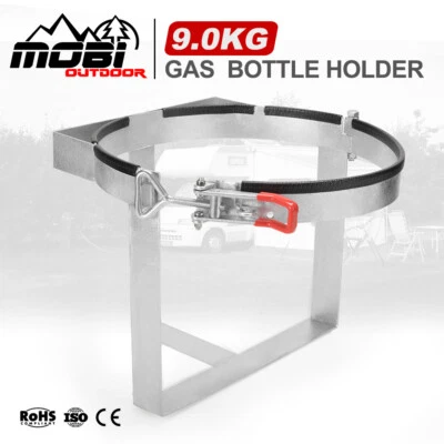 $43.95 • Buy MOBI 9KG Gas Bottle Holder Galvanized For Camper Trailer Caravan 4WD Bolt On
