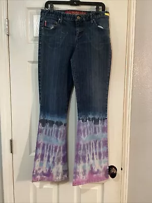 Mud Jeans With Tie-Dyed Bell Bottoms NEW Size 11 • $35