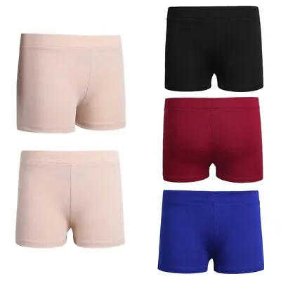 UK Kid Girl Boy Cut Ballet Dance Booty Shorts Gym Sports Yoga Shorts Hot Pants • £3.82