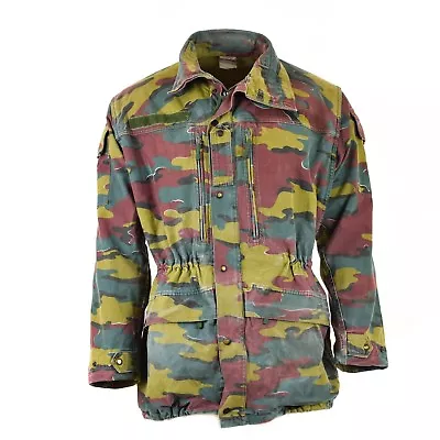 Original Belgian Army Military Combat M90 Field Jacket Parka JIGSAW CAMO Surplus • $47.28