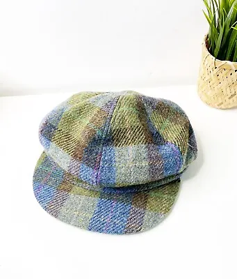 Failsworth Harris Tweed Womens  Tartan Checked Woven Cap Hat Countryside • £16.99