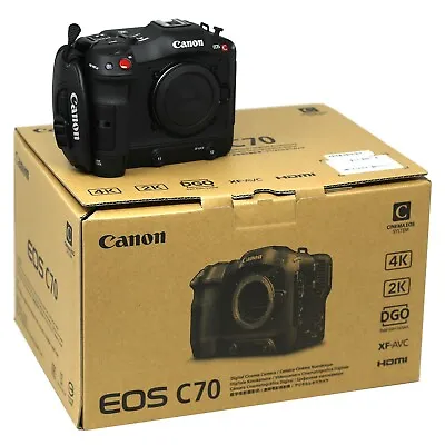Canon EOS C70 Cinema Camera (RF Lens Mount) - 2 Year Warranty - UK NEXT DAY DEL • £3890