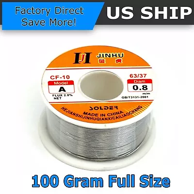 100g 60-40 Tin Rosin Core Solder Wire For Electrical Soldering Sn60 Flux 0.8mm • $6.49