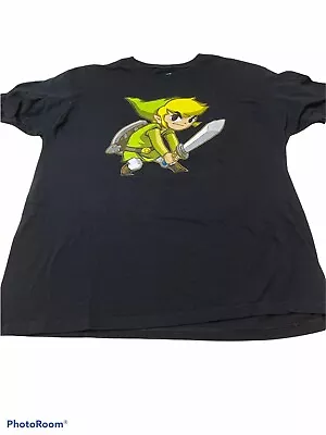 Preowned Zelda Spirit Tracks Video Game Toon Link T-Shirt Size XL B1 • $35