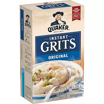 Quaker Instant Grits Original 0.98Oz Packets (10 Pack) • £13.01