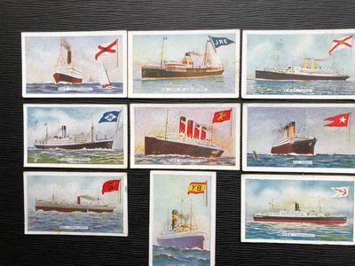 £2.50 • Buy Nine   Ships And Their Flags    Godfrey Phillips    1924