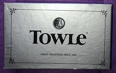 $9 • Buy VINTAGE RARE TOWLE MFG CO SMALL FLAT EMPTY GIFT BOX By TOWLE SILVERSMITHS