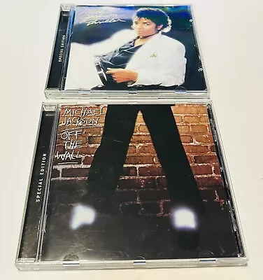 £5.45 • Buy Michael Jackson Off The Wall & Thriller Cd Special Edition Albums Unplayed!