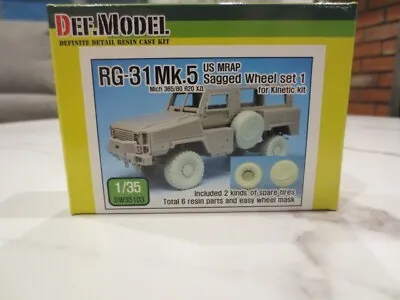 Def Model 1/35 Resin Wheels For Kinetic RG-31 Mk.5 MRAP • $29.14