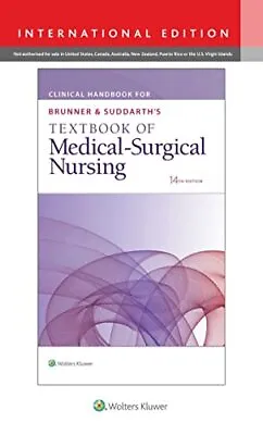 Clinical Handbook For Brunner & Suddarth's Textbook Of Medical-Surgical Nursing • £33.94