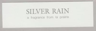 Advertising Card - Advertising Card - Silver Rain De La Prairie • $2.49