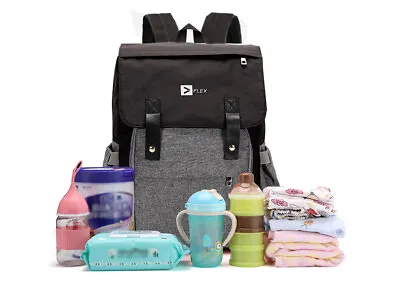 Baby Diaper/Nappy Changing Backpack Bag | Baby Hospital Bag | Gift For Mum | USB • £19.99