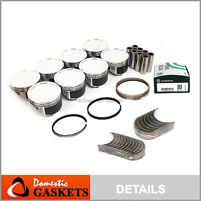 Pistons Bearings Rings Fit 03-05 GMC Hummer Chevrolet Express 2500 6.0L OHV • $189.99