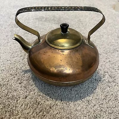 Tea Kettle Teapot Made In Holland Copper & Brass - Vintage • $5