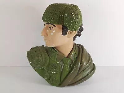 Vintage Marwal Brower Matador Bust Statue Chalkware • $40