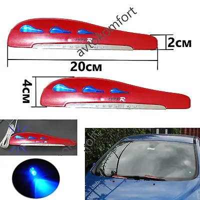 Fouring Pair Red Universal Car Front Windscreen Wiper Spoiler Presser Wing Blade • $5.43