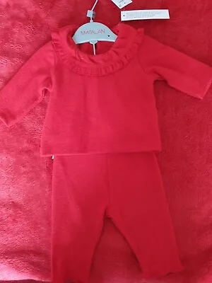 Baby Girls Red Top And Bottoms Newborn New With Tag's Brand Matalan • £5