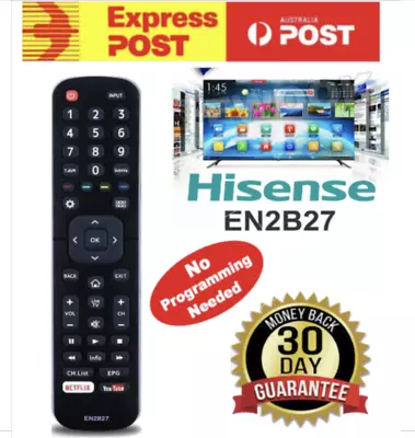 1x For HISENSE TV Remote EN2B27 ORIGINAL OEM Control EN-2B27 RC3394402/01 3139 • $6.95
