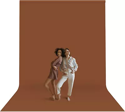 10 Ft. X 12 Ft. Brown Backdrop Screen Soft Brown Background Muslin Photo Video • $50.62