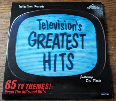 TELEVISION'S GREATEST HITS 1950s 1960s US TV Double LP Vinyl Record TV 1982 Film • £8.50