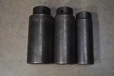 MAC Tools 3pc 1/2  Drive SAE 6pt Deep Impact Sockets 3/4  15/16  1-1/8  • $24.95