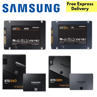 $339 • Buy Samsung 870 EVO SSD 870 QVO SSD 500GB 1TB 2TB 4TB 8TB SATA 2.5  Laptop SSD