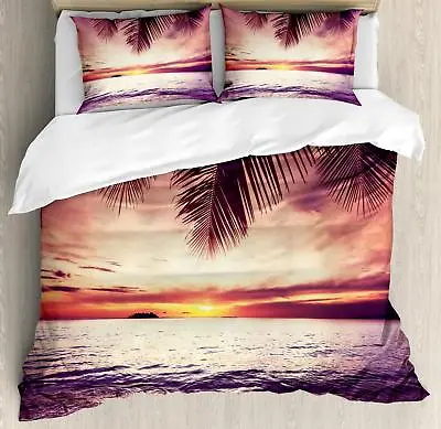 Exotic Palm Tree Duvet Cover Set Twin Queen King Sizes With Pillow Shams • $69.99