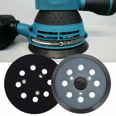 Disc Sanding Pad 125mm 8Hole 5  Backing Hook Loop For-Makita Random Orbit Sander • £5.95