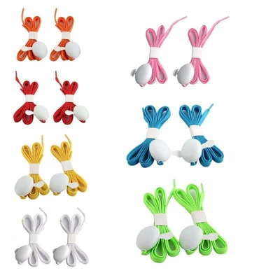 £5.53 • Buy LED Light Up Shoe Laces Nylon LED Shoelaces With Flashing Shoe Laces For Party