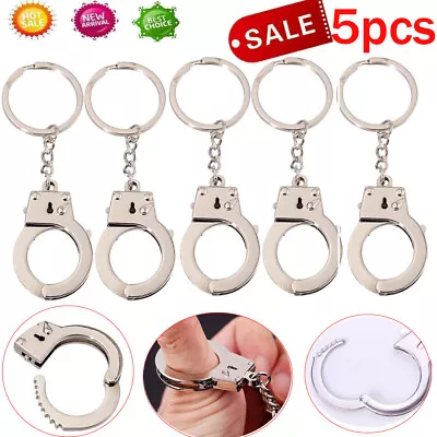 5x Key Chains Keychain Keyfob Keyring Handcuffs Pendant Key Mini Size Men's Gift • $12.99