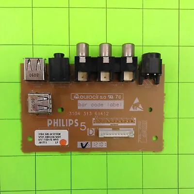 Philips 42PF9631D/37 Plasma TV Port Jack Board 3104 32B 44121KW 310431361412 • $10.25