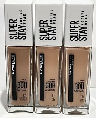 Maybelline New York Super Stay Active Wear 30 Hour Foundation CHOOSE YOUR SHADE • $10.99