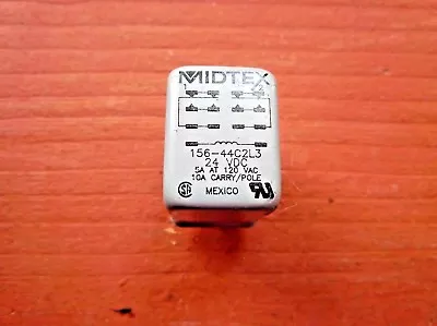 Midtex 156-44C2L3 Relay 24VDC 5A @ 120VAC 10A Hazardous Use • $6.95