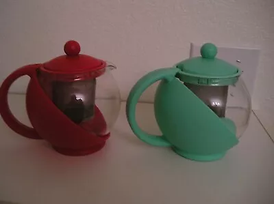 Choice Tempered Glass Half Moon Teapot W/Removable Infuser For Loose Tea Leaves • $14.99