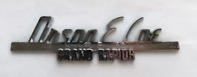 Vintage GRAND RAPIDS MI Car Dealer Metal Nameplate Emblem Badge ORSON E. COE • $20