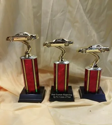 Car Show Racing Trophies 1st 2nd 3rd Place Vintage Car Free Engraving.  • $35.99