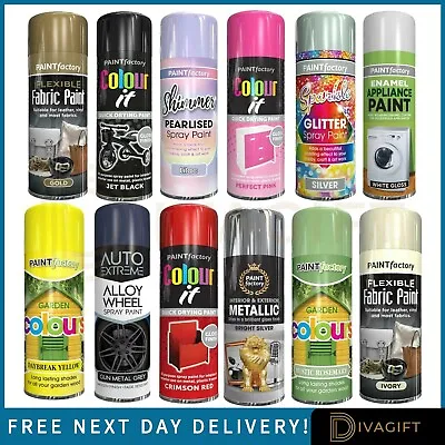 Spray Paints All Purpose Aerosol Auto Car Primer Matt Gloss Wood Metal Plastic • £9.75