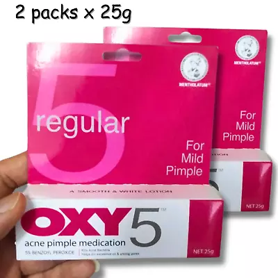 2 X 25g OXY 5 Medication For Stubborn Acne And Pimple Treatment Free Shipping • $55.24