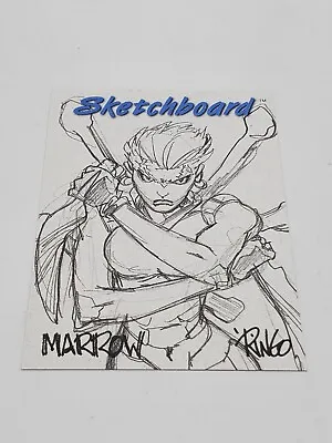 1998 SkyBox Marvel Creators Collection Marrow #15 White Sketchboard • $8.99