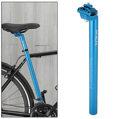 27.2x350mm Bicycle Seat Post Aluminum Alloy Adjustable Seatpost With Clamp • $18.52