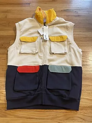 NWT Mens Zara Colorful Packable Safari Utility Vest Size Small • $29.99