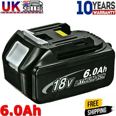 6.0Ah For Makita BL1860 BL1850 18V Li-ion LXT Battery BL1840 BL1830 Power Tools • £17.89