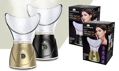 Digital Face Facial Steamer Spa Pores Steam Sprayer Skin Beauty Clean Sauna Mist • £14.99