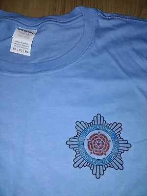 Lancashire Fire Brigade T-shirt Xl Light Blue Brand New • £9.25