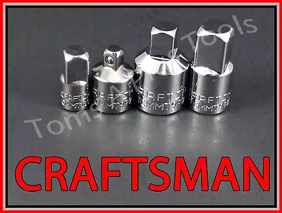 CRAFTSMAN HAND TOOLS 4pc 1/4 3/8 1/2 Ratchet Wrench Socket Adapter Set • $15.97