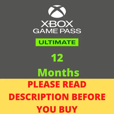 Xbox Game Pass Ultimate + Live Gold 12 36 Months 🔥READ DESCRIPTION • $59