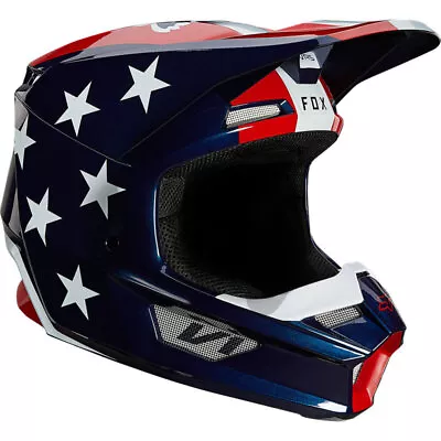 NEW Fox V1 Ultra White/Red/Blue MIPS Dirt Bike Helmet • $199