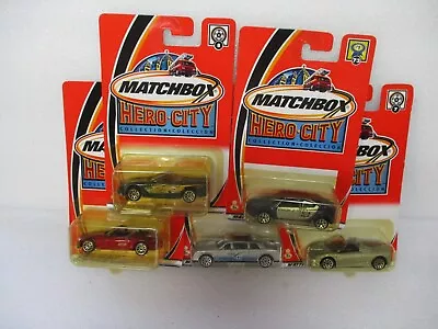 Matchbox China Superfast 2003 Hero City Lot Of 5 Different Cars Blistercard • $5.64