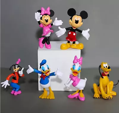 6Pcs Mickey Mouse Clubhouse Minnie Donald Figure Toys Cake Toppers Gift • £8.39