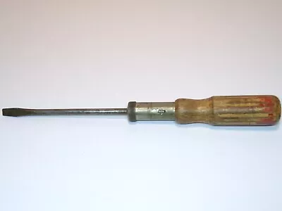 Vintage  1940's/1950's  Ratcheting Screwdriver  W/Wooden Handle • $14.99